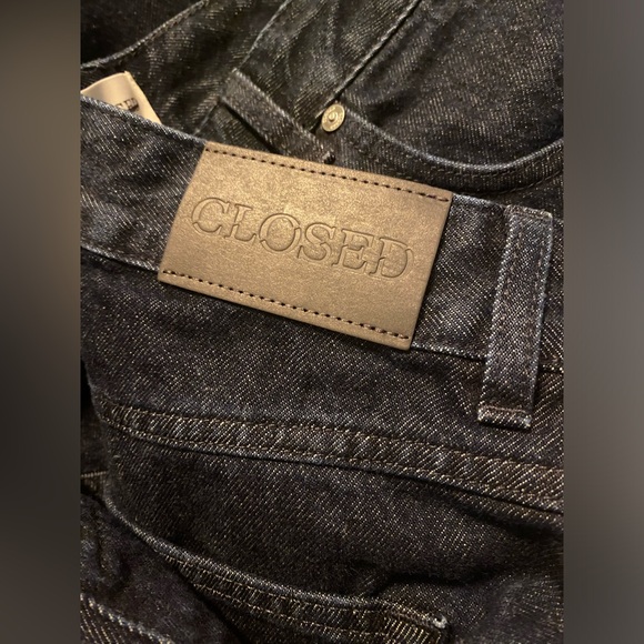 CLOSED Womens Wide Leg Barrel Howea Jeans 29 Bow Leg Baggy High Rise Split Hem - Picture 12 of 16